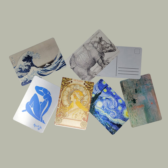 ALUMINUM POSTCARD SILVER COLOR