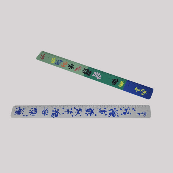 “The Blue Nude” 12" Aluminum Ruler – Art Meets Precision