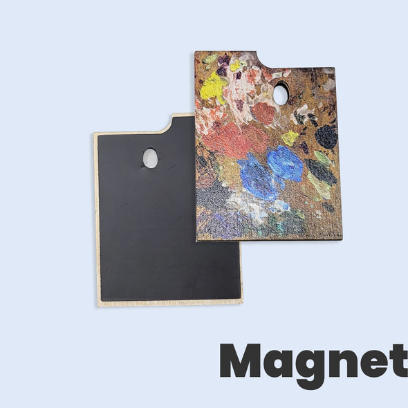 Matisse-Inspired Artist Palette Wooden Magnet