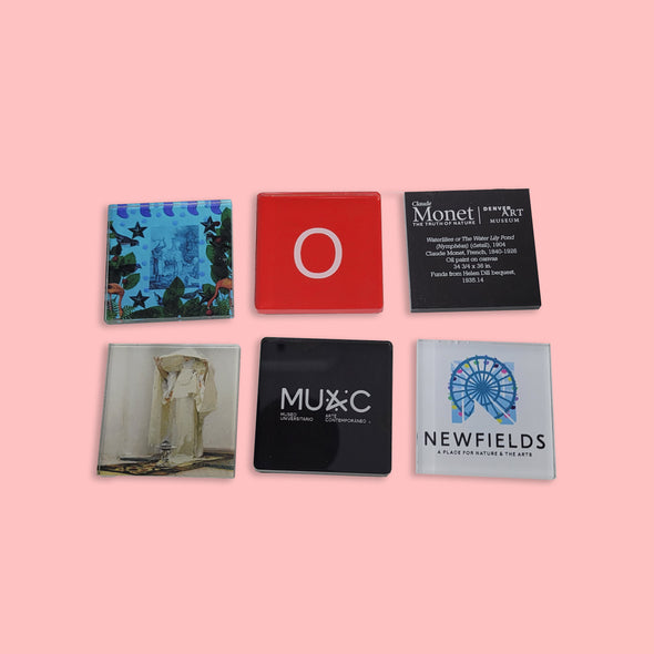Custom 2" x 2" Clear Acrylic Print Magnet