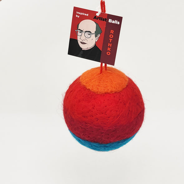 ARTIST FELT BALL inspired by Rothko