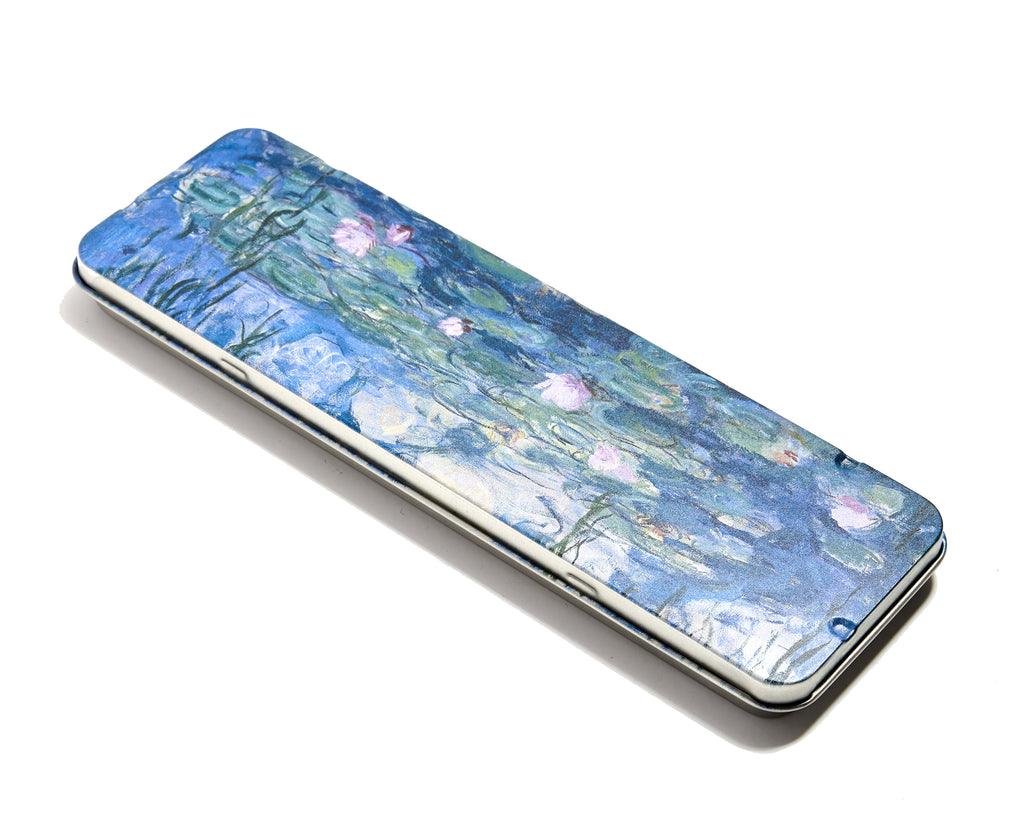 COLORED GRAPHITES SET IN SILVER TIN BOX