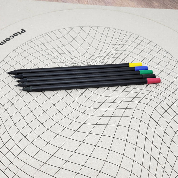 BLACK PENCIL WITH ‘CAP’ ERASER