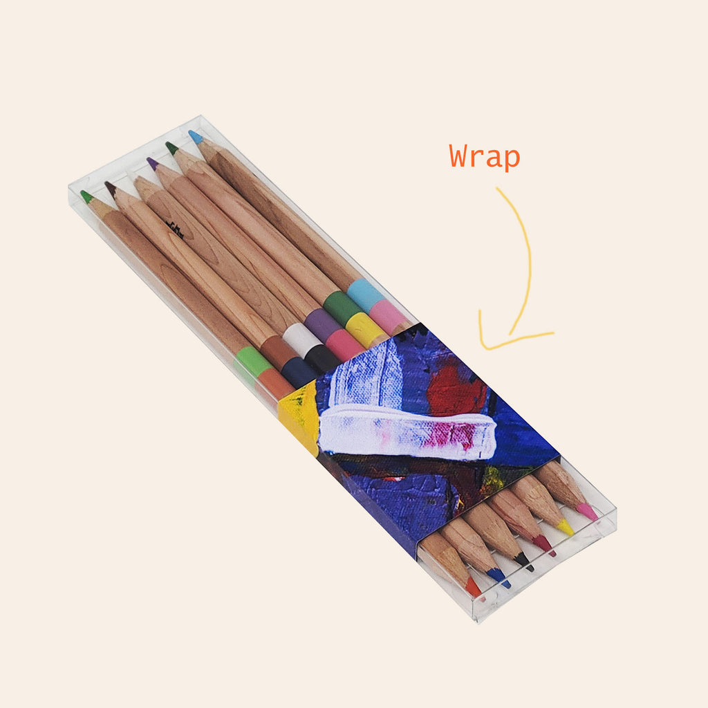 DUAL COLORED PENCILS, SET OF 6