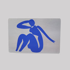 The Blue Nude I” Horizontal Aluminum Postcard – 4" x 6"