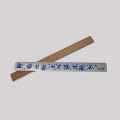 “The Blue Nude” 12" Aluminum Ruler – Art Meets Precision