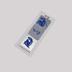 The Blue Nude” Aluminum Magnet Set – 3-Pack