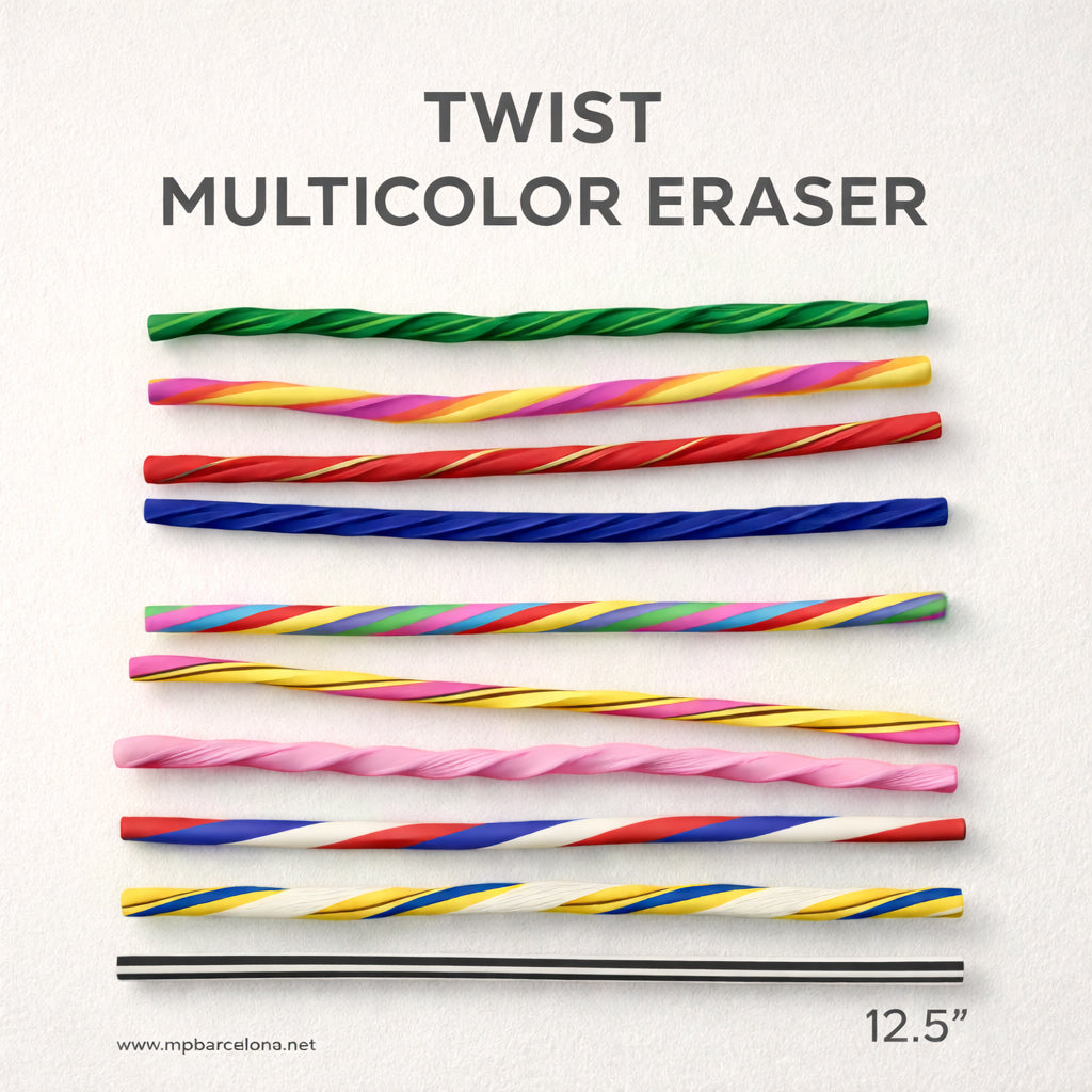 12.5” MULTICOLOR TWIST ERASER
